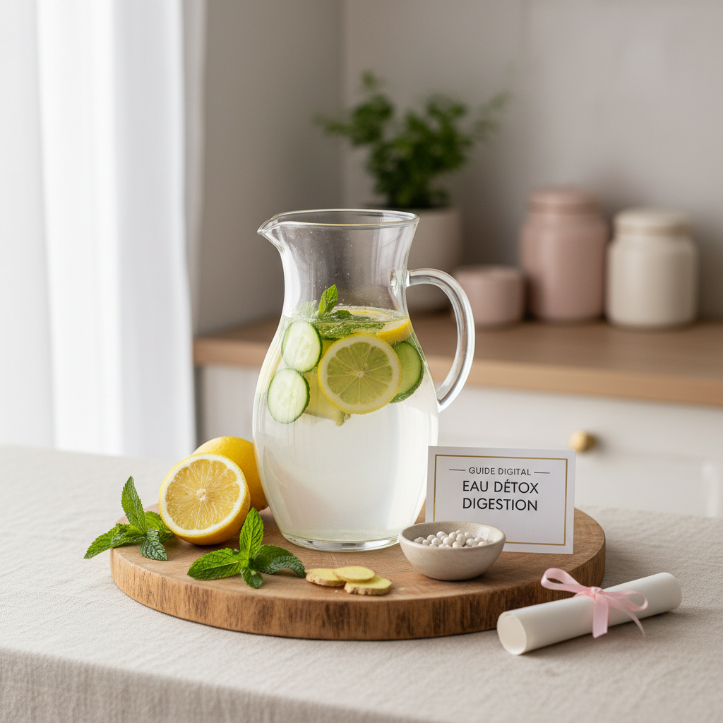 15 Recettes d'Eau Détox Digestion - Soulagement Naturel