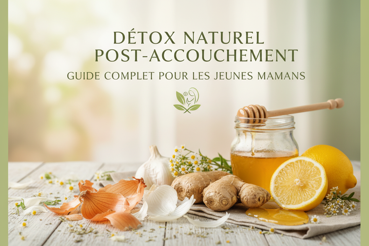 Guide Détox Post-Partum - Perte de Poids Naturelle et Ventre Plat Après Accouchement