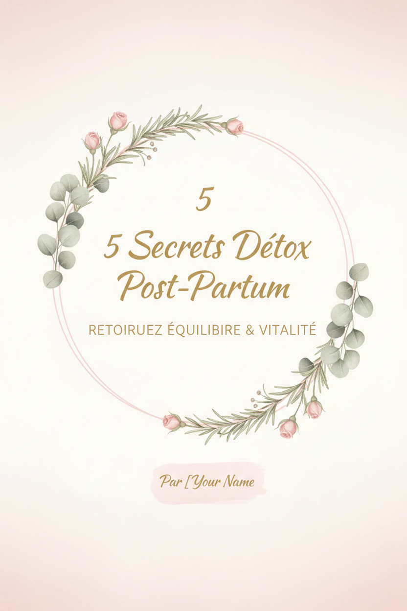 Guide Gratuit: 5 Secrets Détox Post-Partum